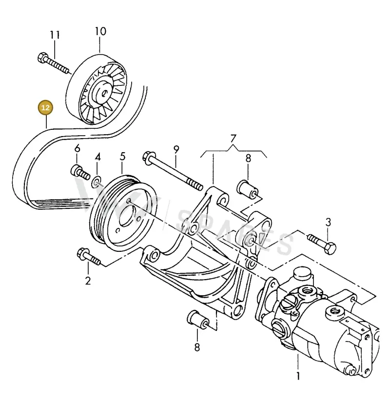 074145933T — Volkswagen LT, LT 4X4 (2003-2006) diagram 176145850, position 12