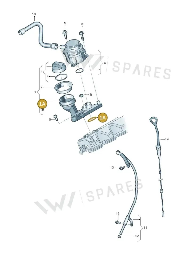 076115331 — Volkswagen Crafter 35 panel (2011-2016) diagram 483115600, position 1A
