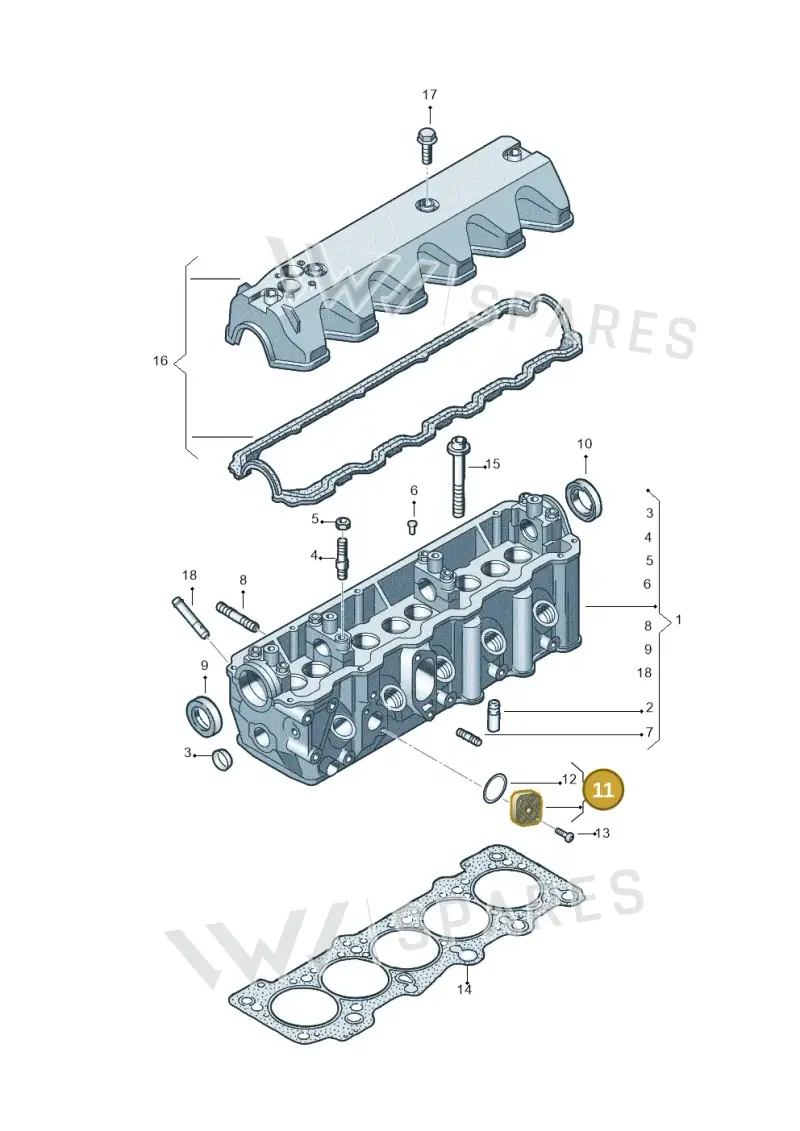 076121121B — Volkswagen Crafter 35 panel (2011-2016) diagram 483103610, position 11