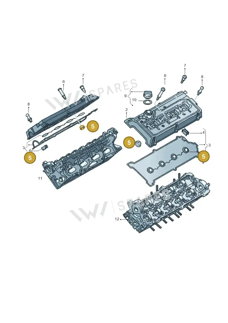 077103487B — Volkswagen Phaeton 4motion (2010-2016) diagram 710103750, position 5