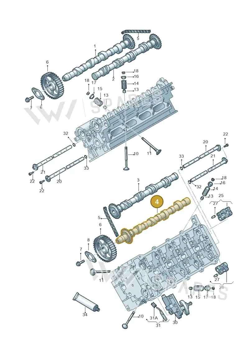 077109022EL — Volkswagen Phaeton 4motion (2010-2016) diagram 710109300, position 4