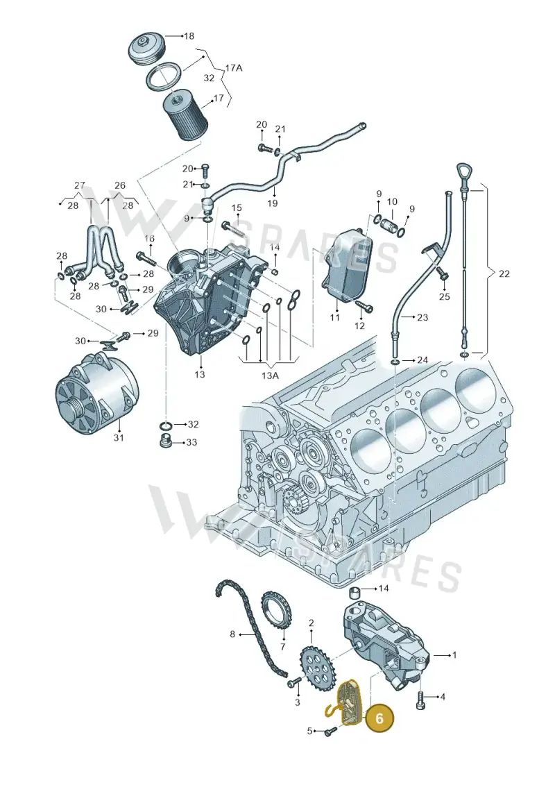 077115124A — Volkswagen Phaeton 4motion (2010-2016) diagram 710115300, position 6