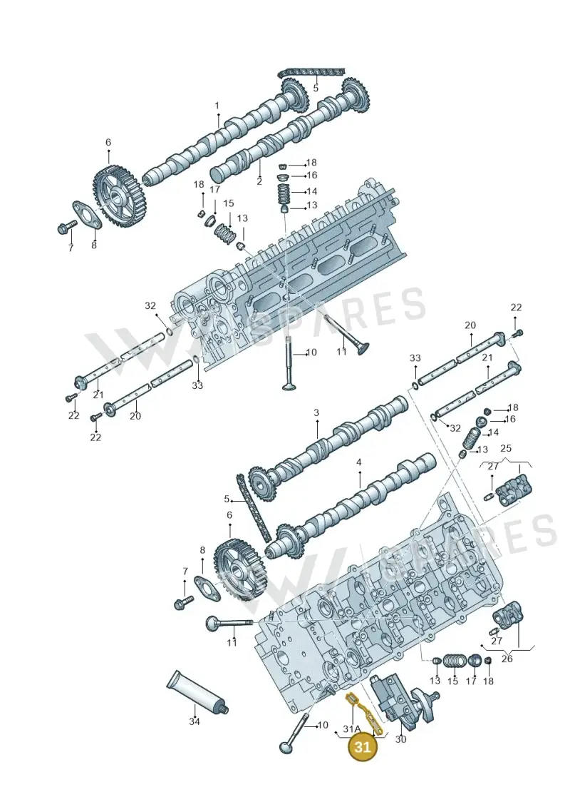 077198217 — Volkswagen Phaeton 4motion (2010-2016) diagram 710109300, position 31