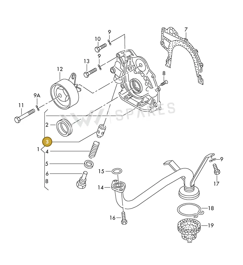 078115411 — Volkswagen LT, LT 4X4 (2003-2006) diagram 176115000, position 3