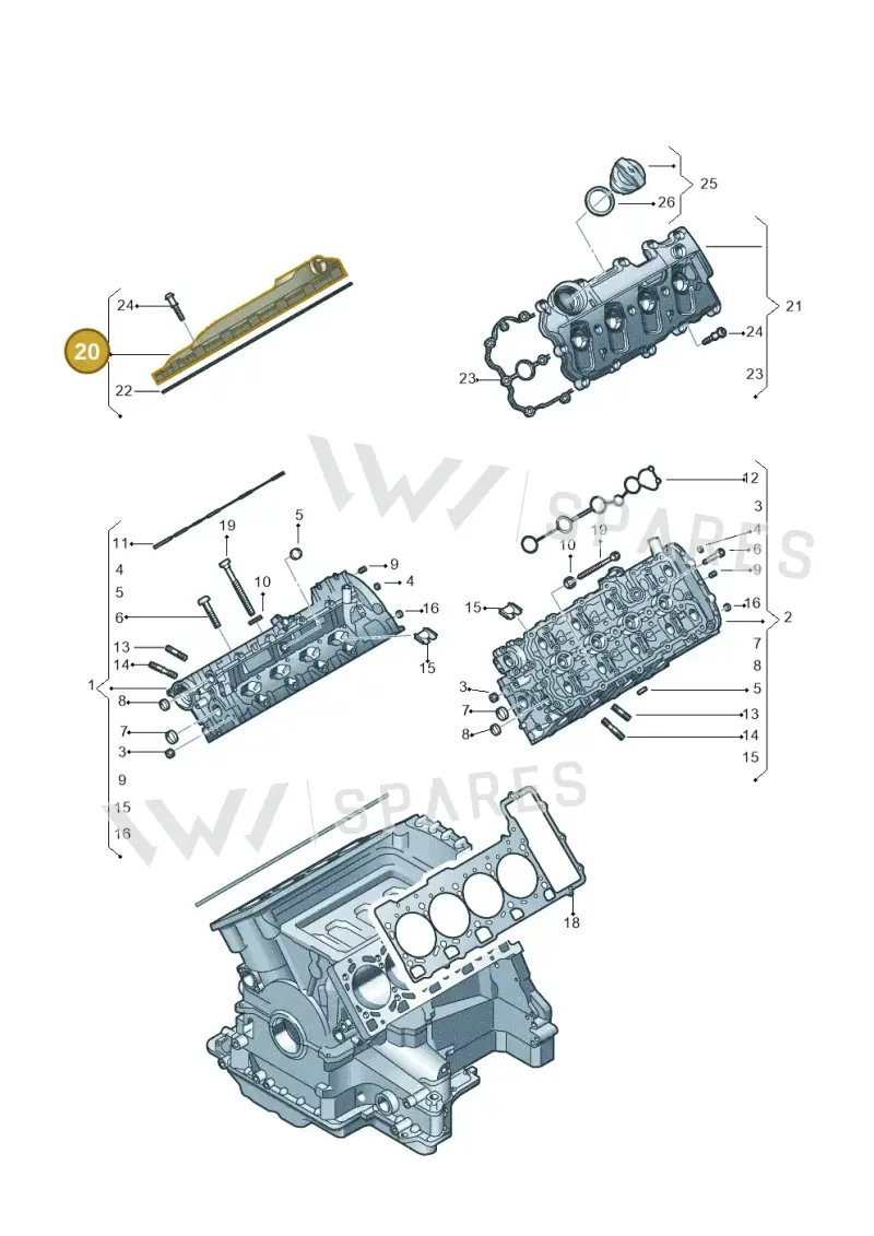 079103472AF — Volkswagen Touareg                08> (2007-) diagram 478103520, position 20