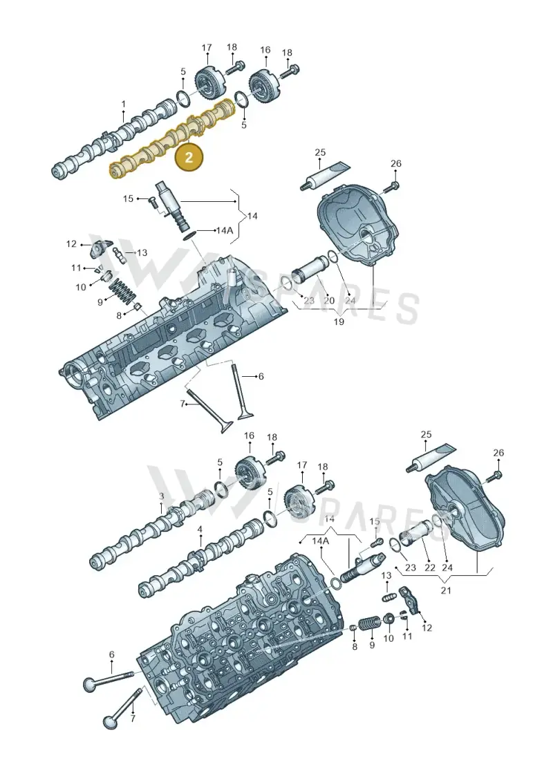 079109101HK — Volkswagen Touareg BlueMotion (2014-2018) diagram 478109170, position 2