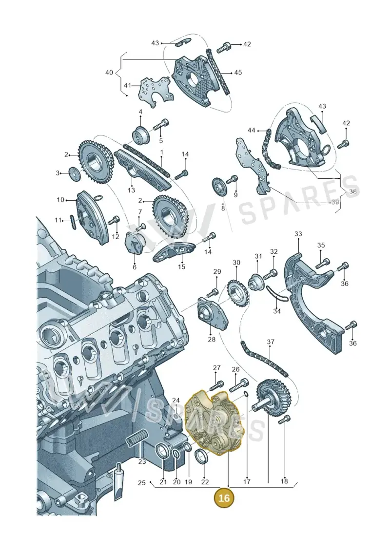 079109359DG — Volkswagen Touareg BlueMotion (2014-2018) diagram 478109670, position 16