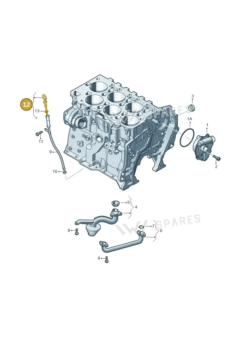 079115418B — Volkswagen Touareg BlueMotion (2014-2018) diagram 460115400, position 12