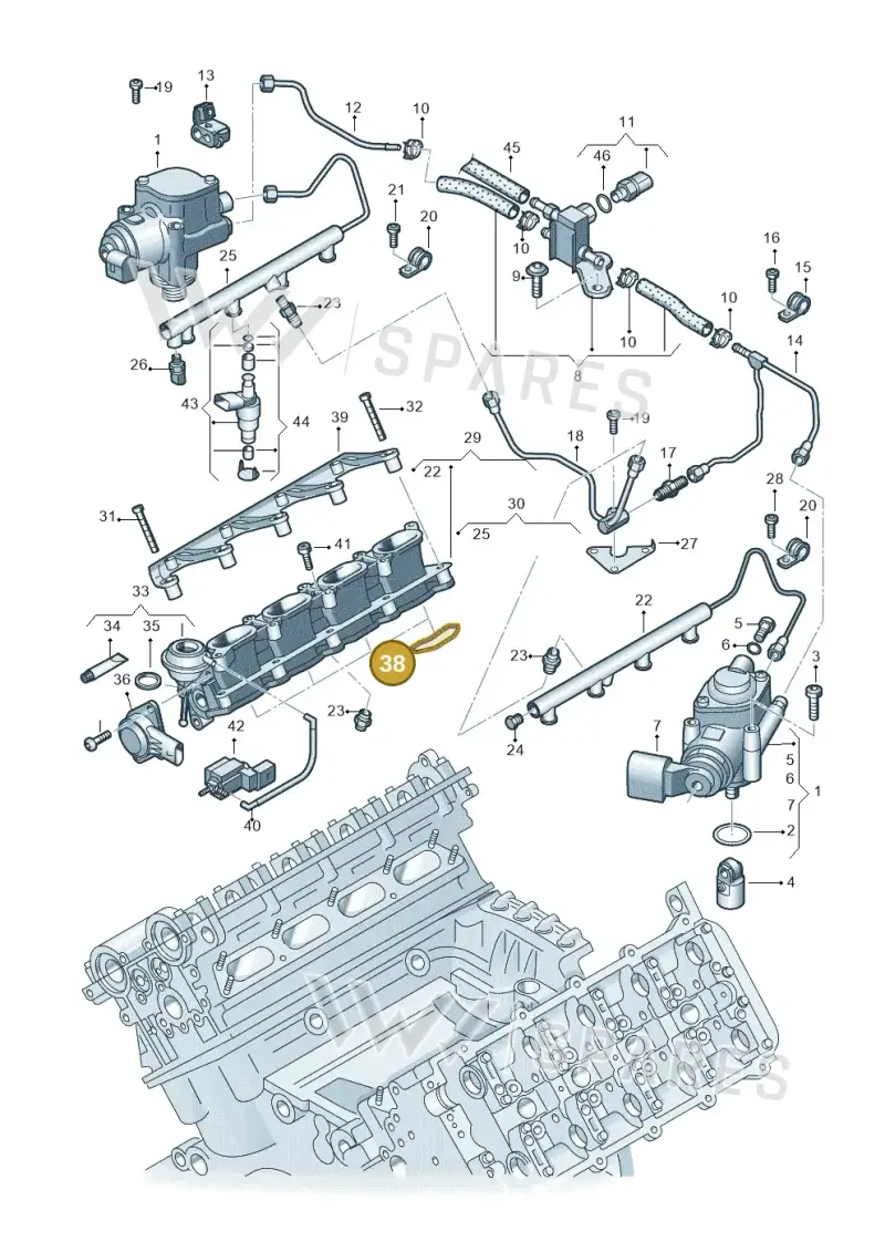 079129717B — Volkswagen Touareg                08> (2007-) diagram 620133850, position 38