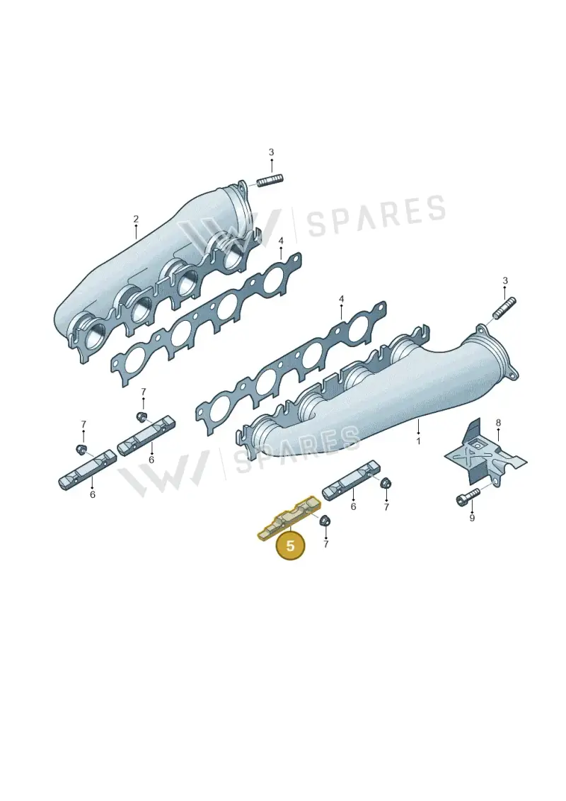 079253709H — Volkswagen Touareg BlueMotion (2014-2018) diagram 693253300, position 5