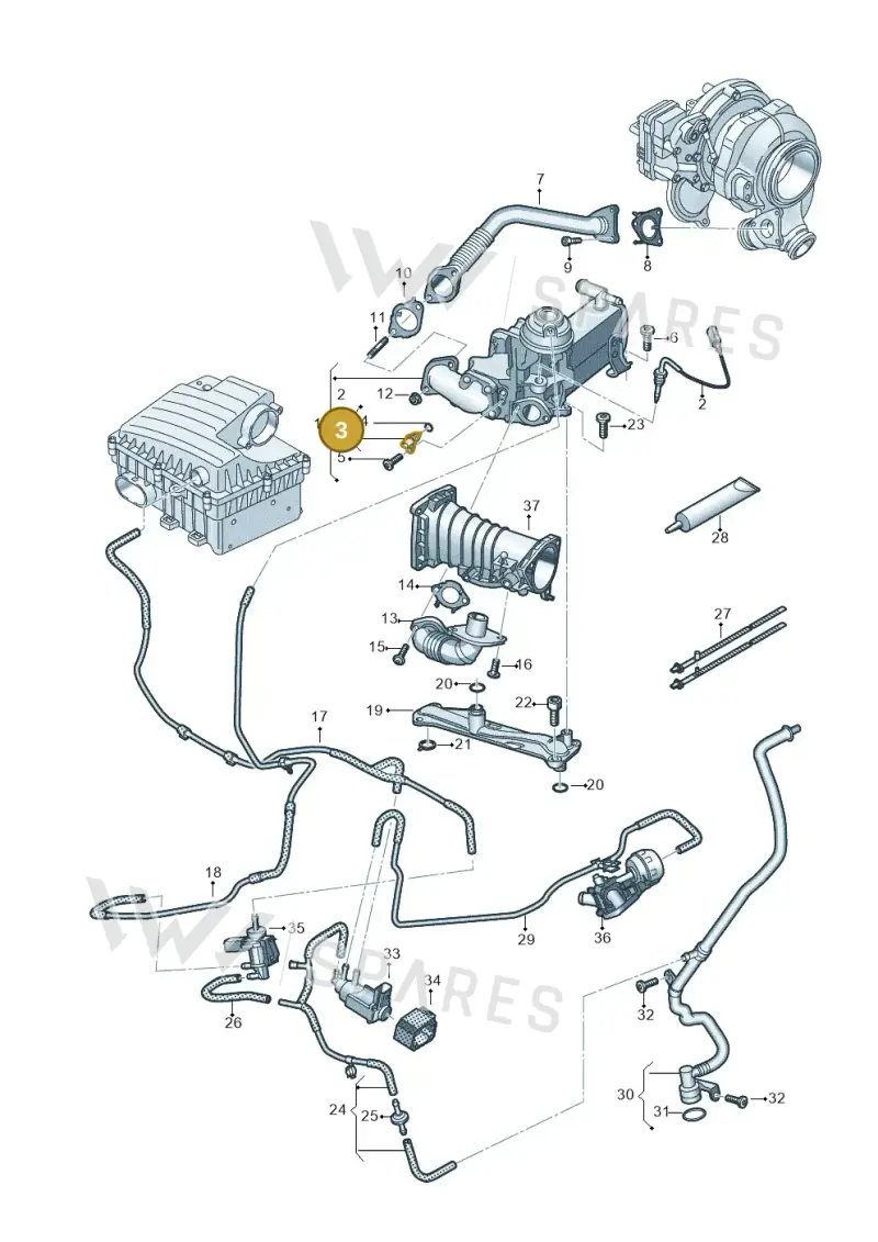 079919523B — Volkswagen Amarok twin cab (2022-) diagram 894131700, position 3