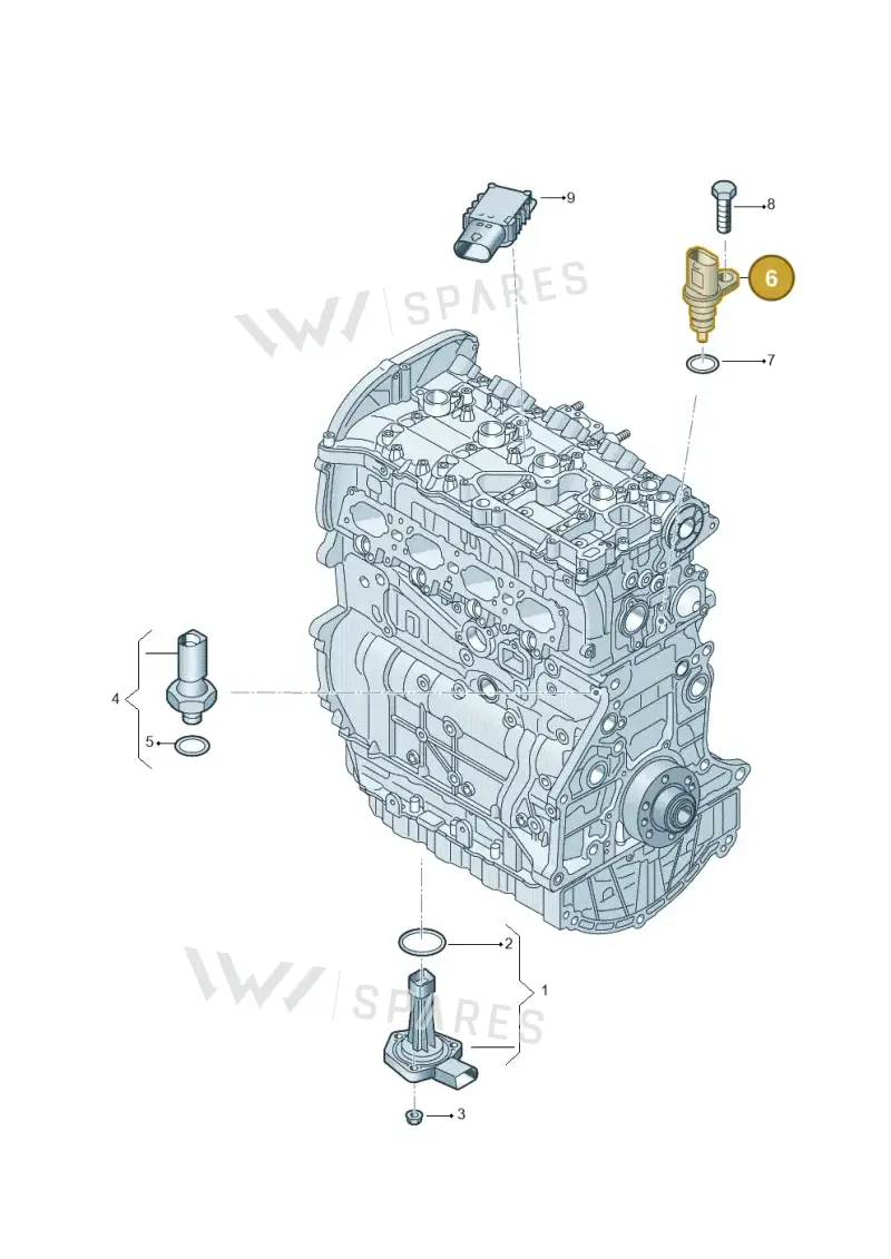 079919523J — Volkswagen Touareg (2017-2023) diagram 439919040, position 6