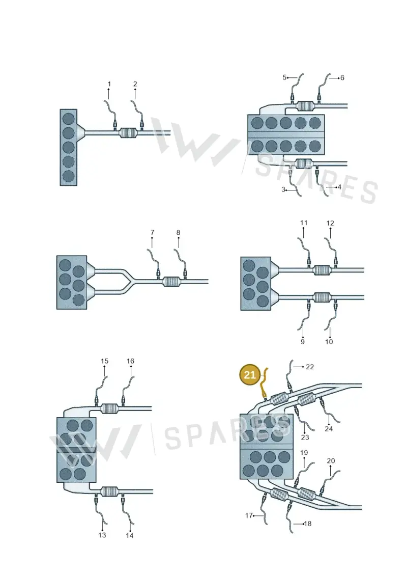 07C906262BB — Volkswagen Phaeton 4motion (2010-2016) diagram 274906100, position 21