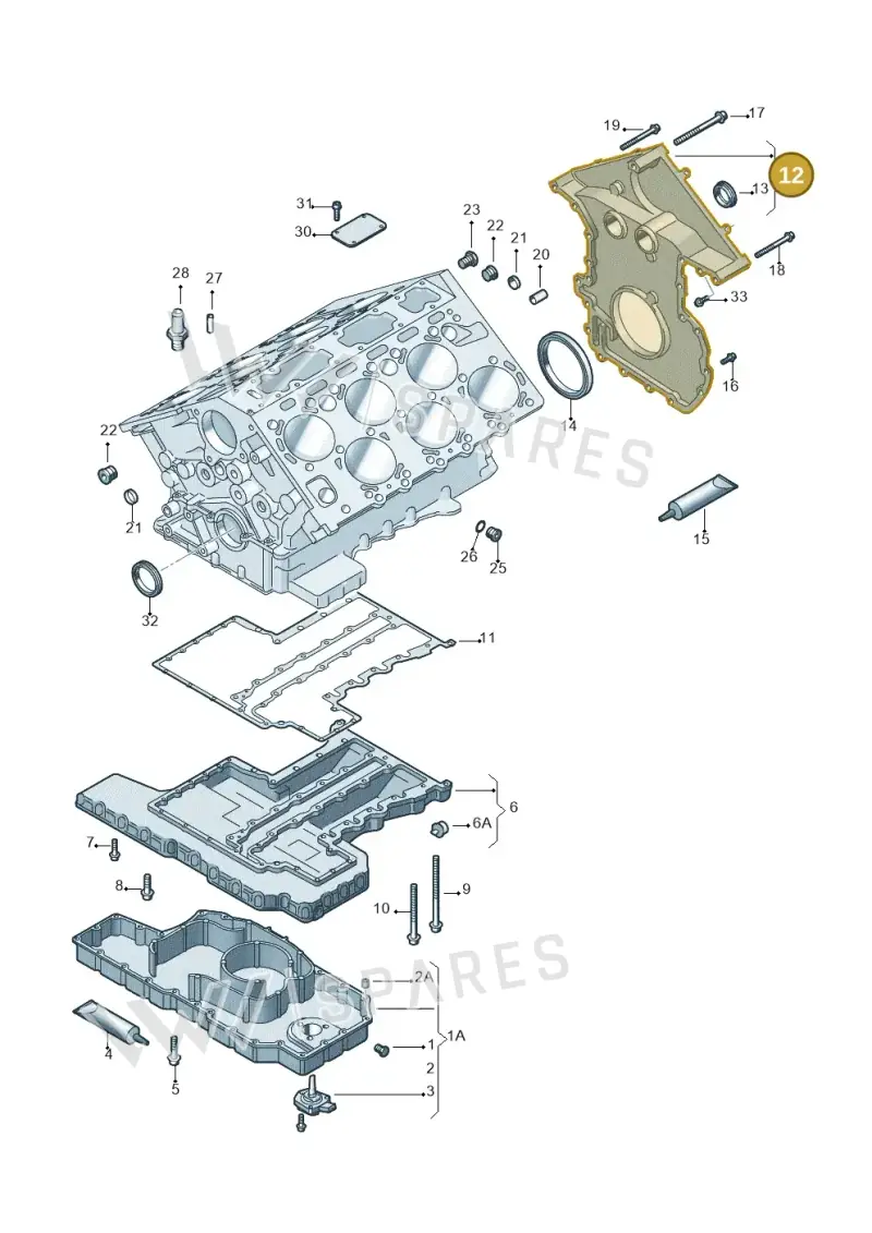07D103171F — Volkswagen Phaeton 4motion (2010-2016) diagram 258103200, position 12