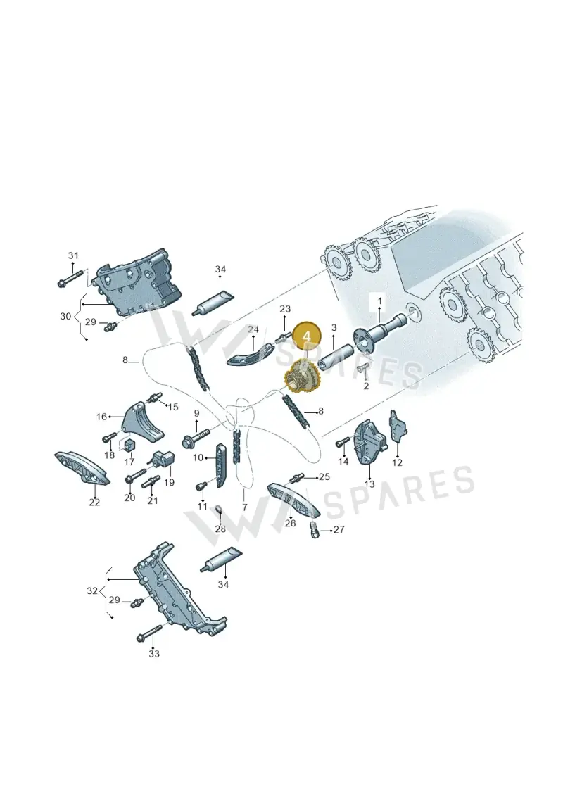 07D109077 — Volkswagen Phaeton 4motion (2010-2016) diagram 258109910, position 4