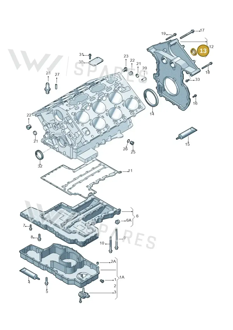 07D109091 — Volkswagen Phaeton 4motion (2010-2016) diagram 258103200, position 13