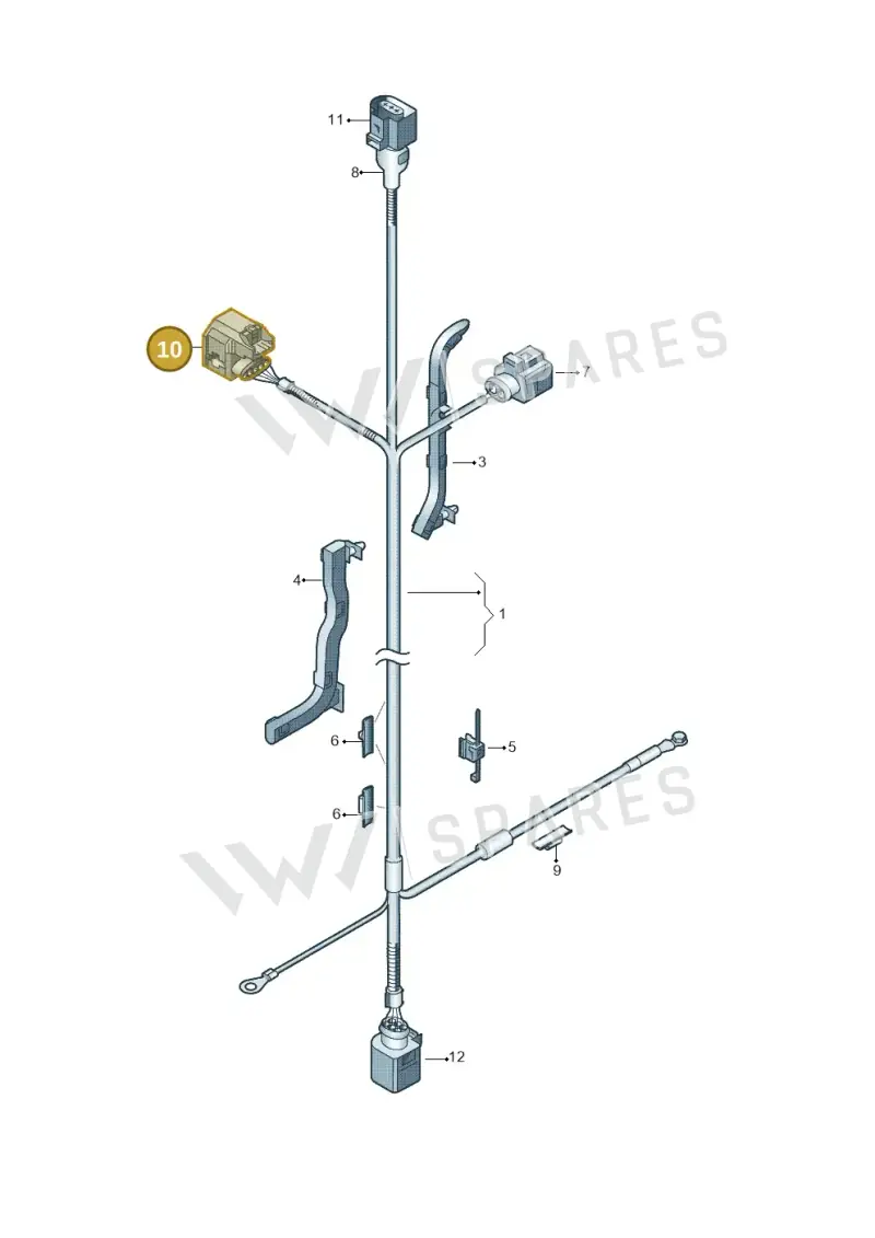 07D973703 — Volkswagen Passat CC (2008-2012) diagram 460971780, position 10