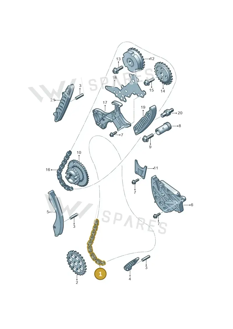 07K109158B — Volkswagen Beetle (2016-2019) diagram 474109800, position 1