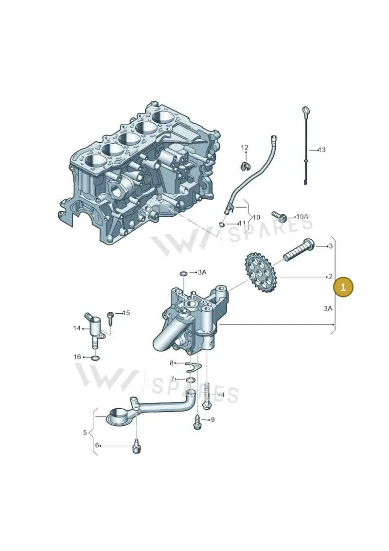 07K115105Q — Volkswagen Beetle (2016-2019) diagram 474115350, position 1