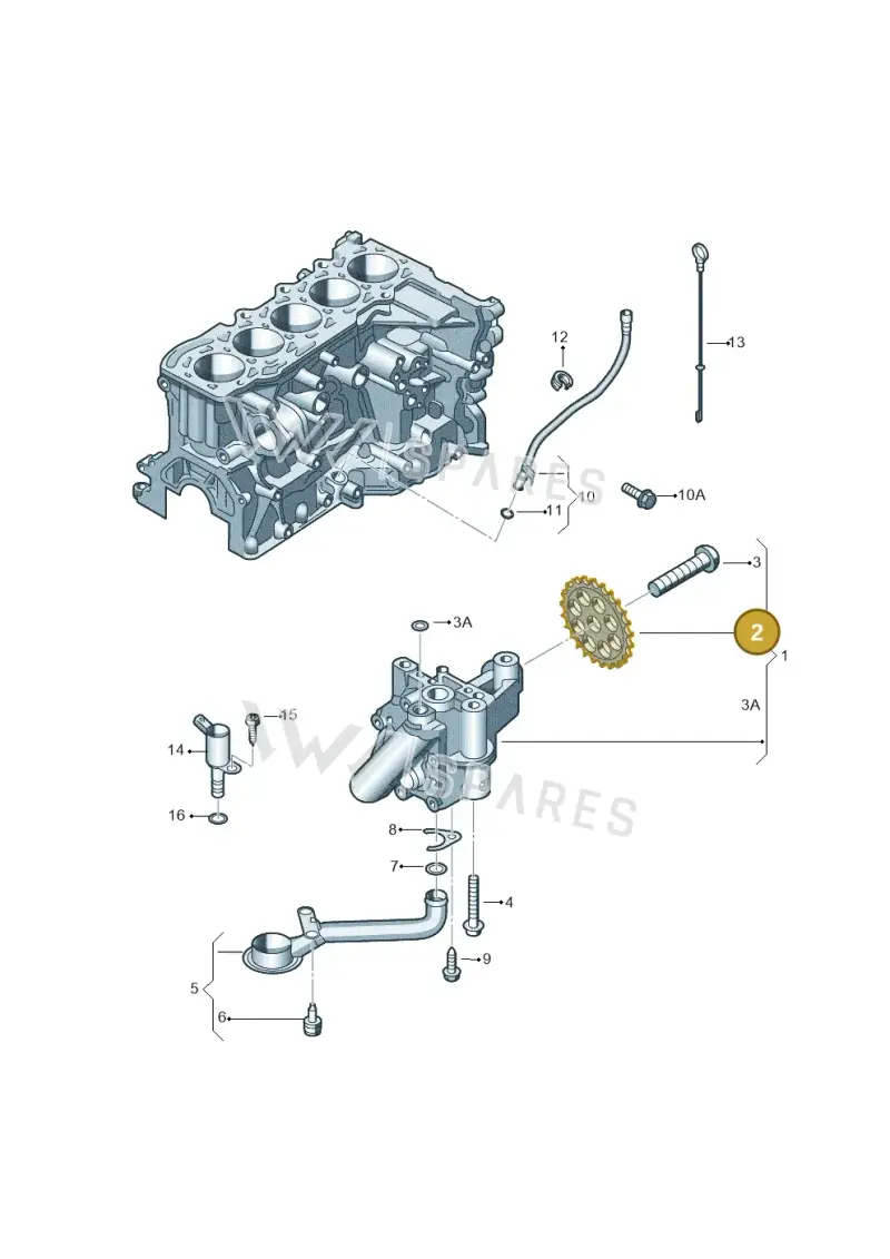 07K115121F — Volkswagen Beetle (2016-2019) diagram 474115350, position 2