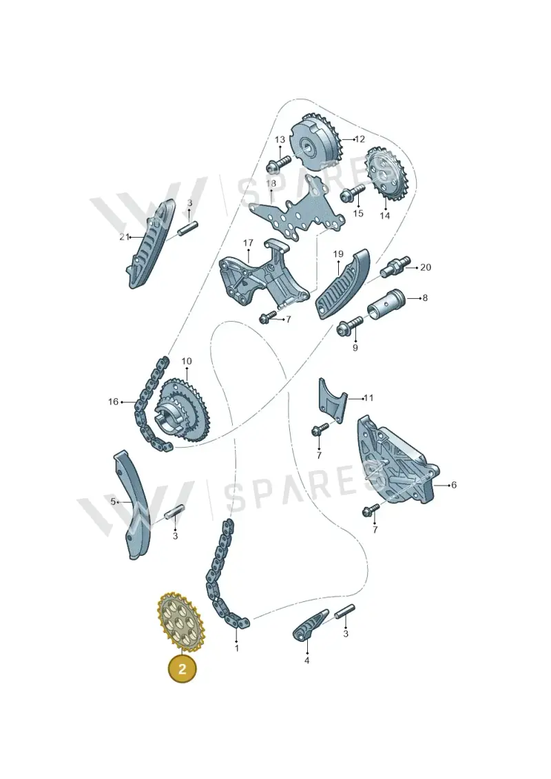 07K115121F — Volkswagen Beetle (2016-2019) diagram 474109800, position 2