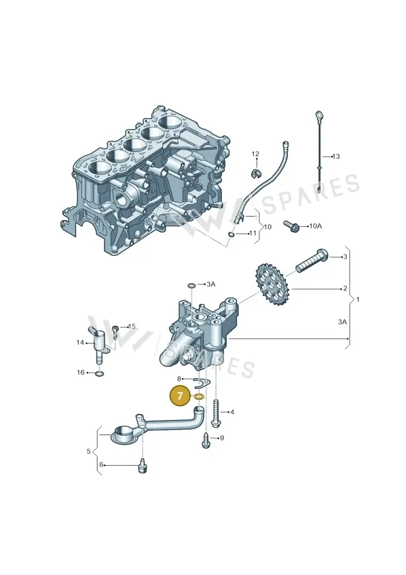 07K115427 — Volkswagen Beetle (2016-2019) diagram 474115350, position 7
