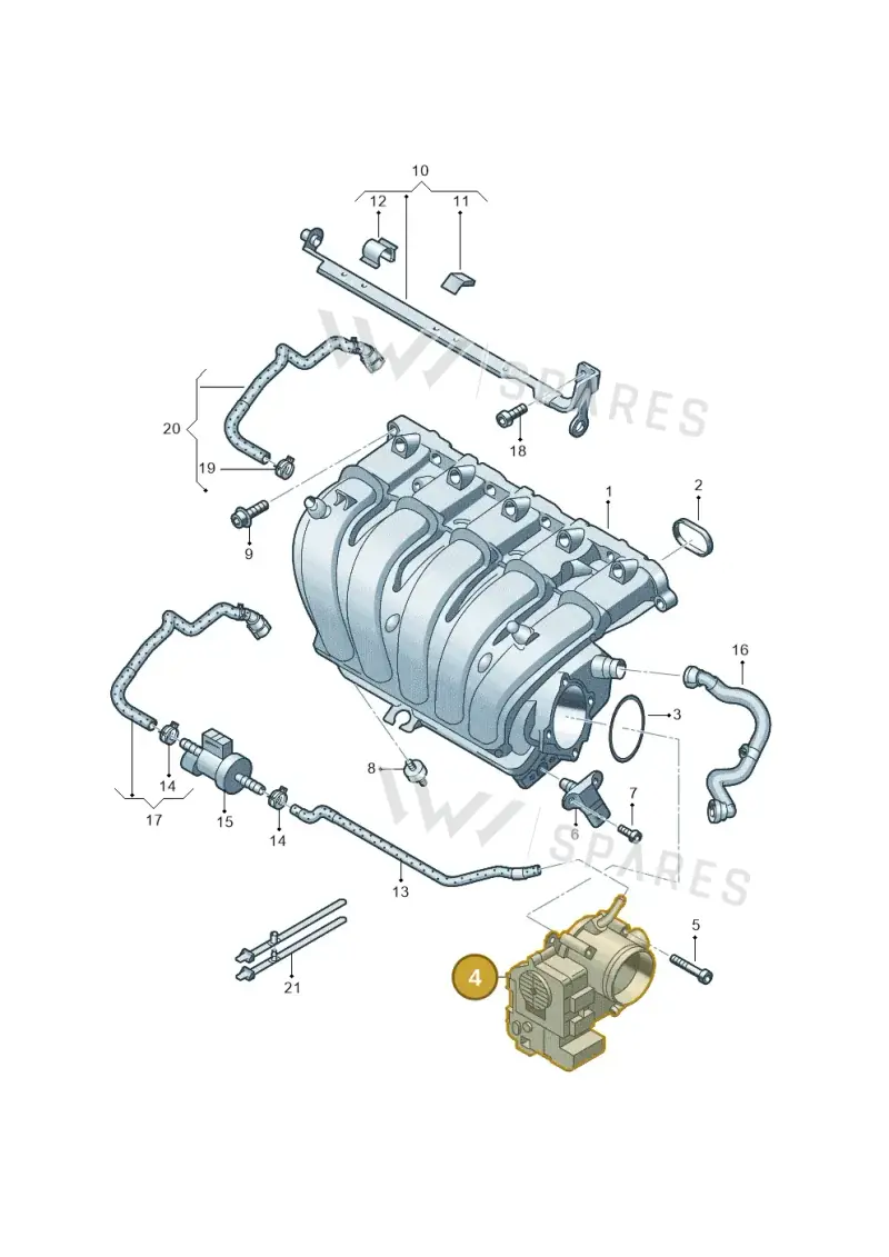07K133062B — Volkswagen JETTA                  06> (2005-) diagram 474133370, position 4