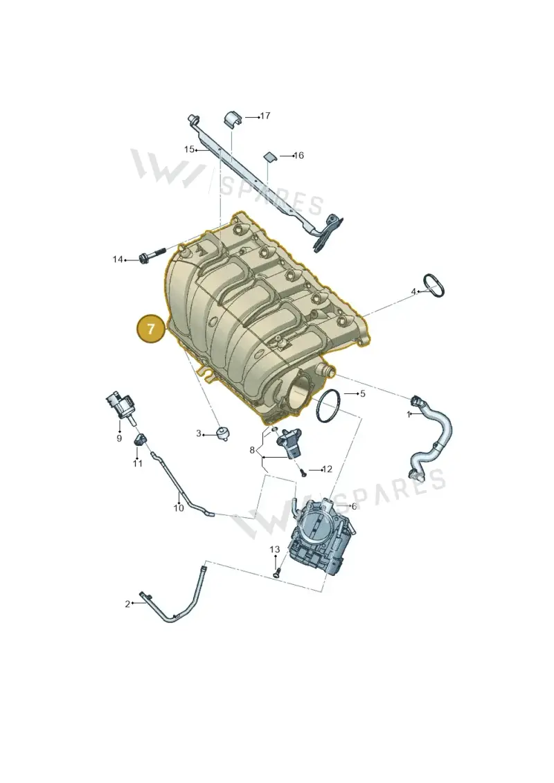 07K133201M — Volkswagen New Beetle             06> (2005-) diagram 449133350, position 7