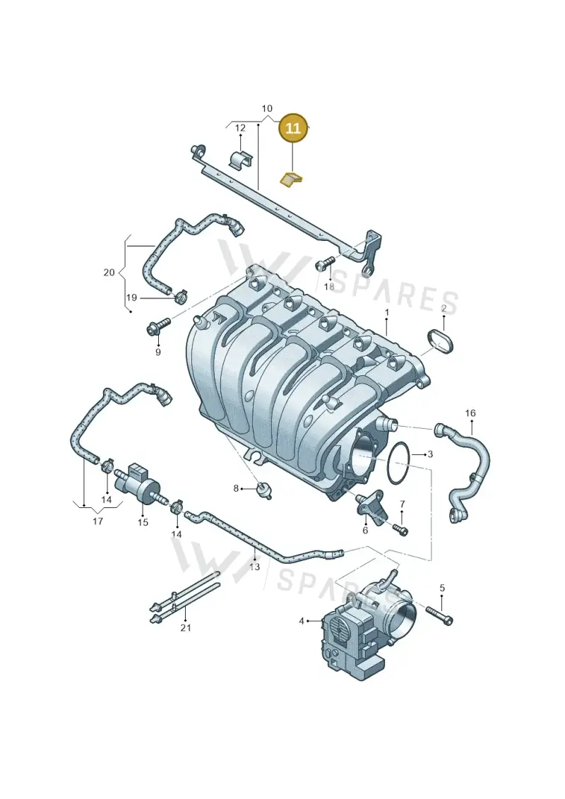 07K133567 — Volkswagen New beetle (2011-2016) diagram 474133370, position 11
