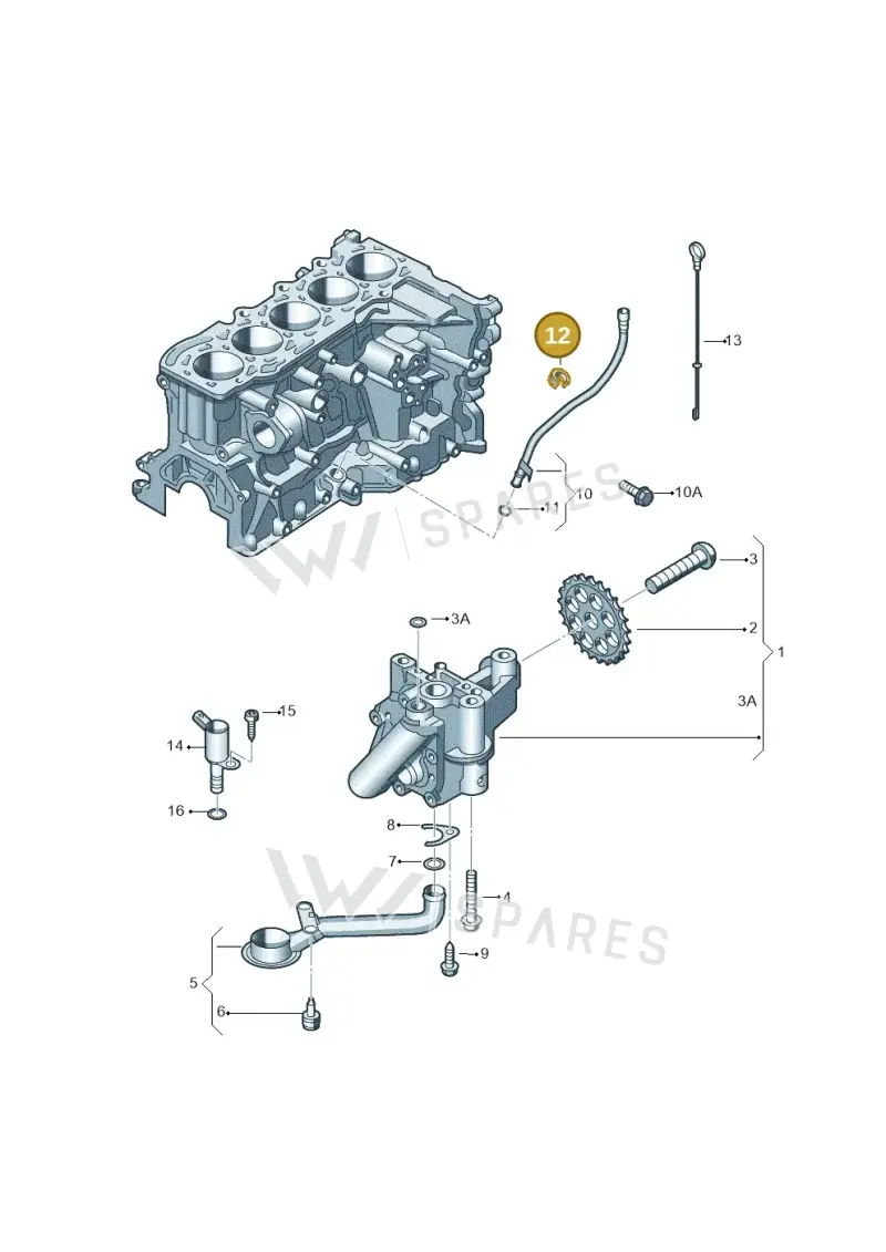 07K133742 — Volkswagen Beetle (2016-2019) diagram 474115350, position 12