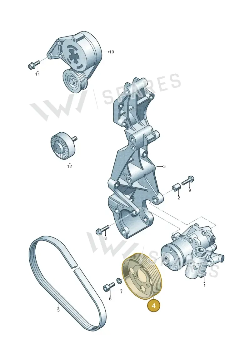 07K145255 — Volkswagen Beetle (2016-2019) diagram 194145250, position 4