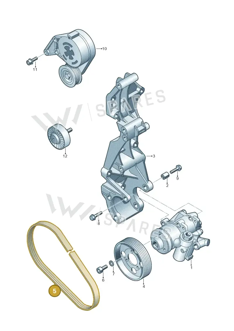07K145933F — Volkswagen Beetle (2016-2019) diagram 194145250, position 5