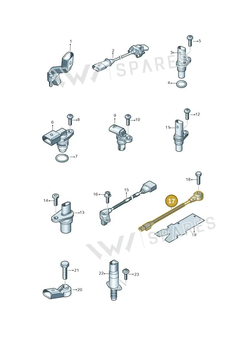 07K905377D — Volkswagen New Passat (2015-2022) diagram 868906300, position 17