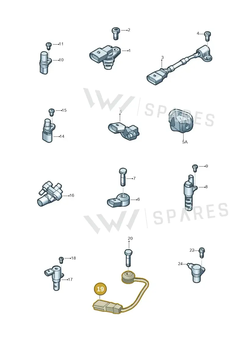 07K905377E — Volkswagen Jetta (2014-2017) diagram 789906030, position 19