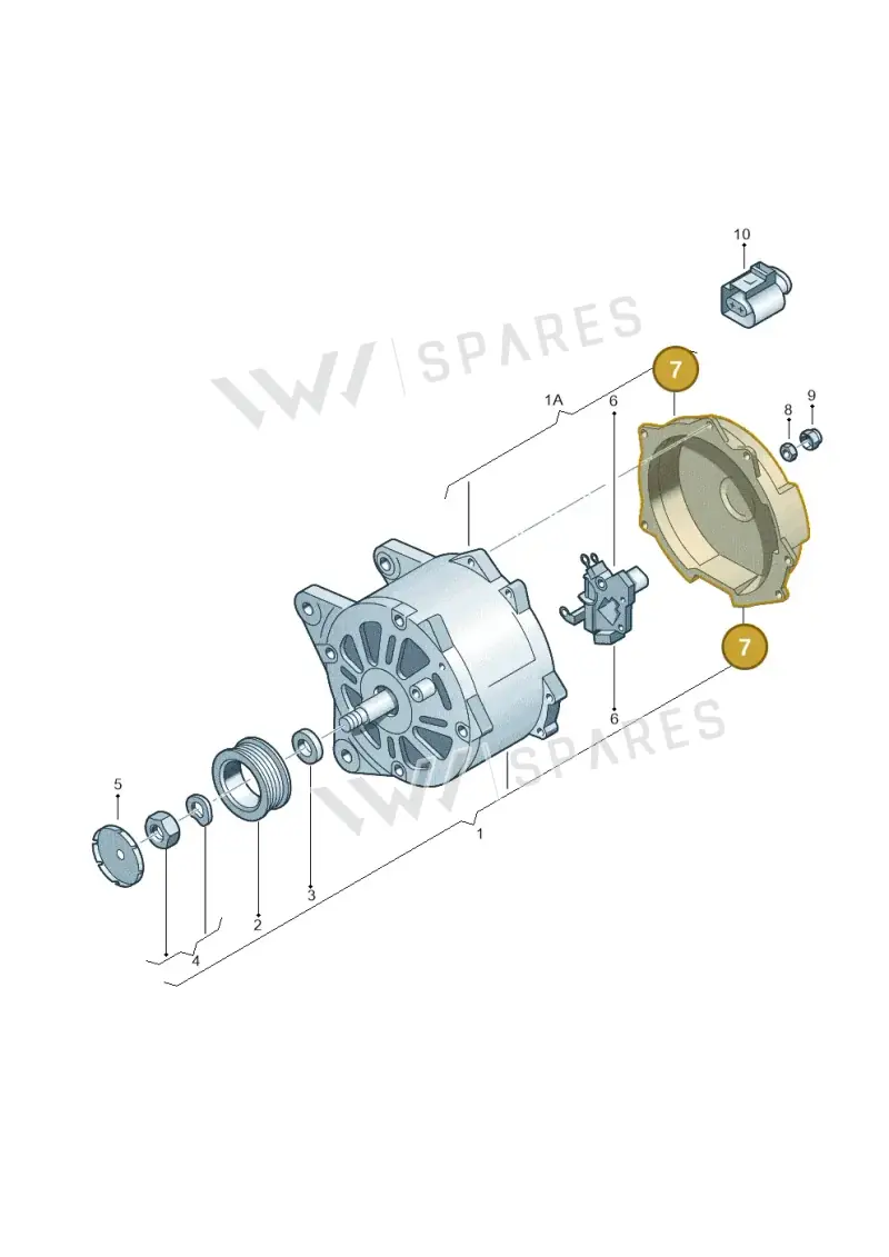 07L903193 — Volkswagen Touareg (2012-2014) diagram 631903000, position 7
