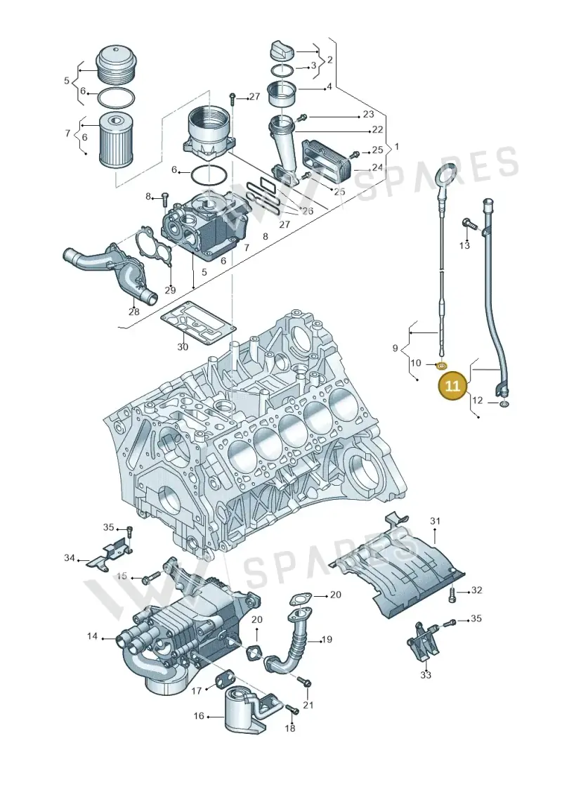 07Z115629C — Volkswagen Touareg                08> (2007-) diagram 274115450, position 11