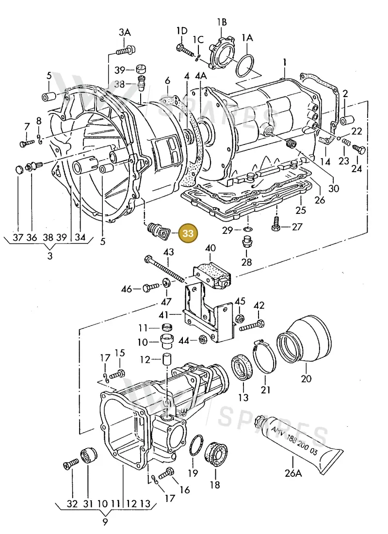 084301115 — Volkswagen LT, LT 4x4 (28-55) (1989-1995) diagram 109046100, position 33
