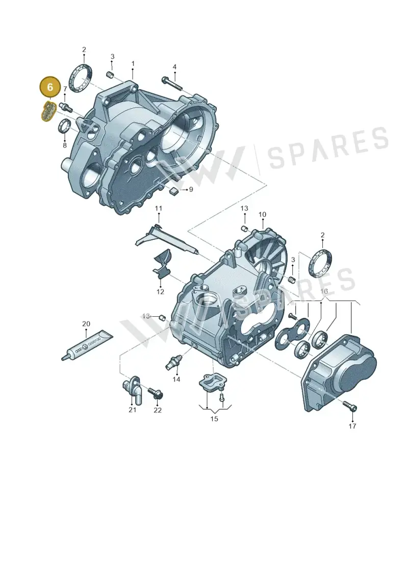 085301115A — Volkswagen Beetle (2016-2019) diagram 729301370, position 6