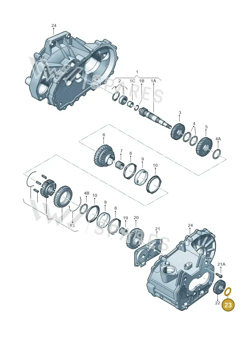 085311187 — Volkswagen Jetta (2013-2014) diagram 225311320, position 23
