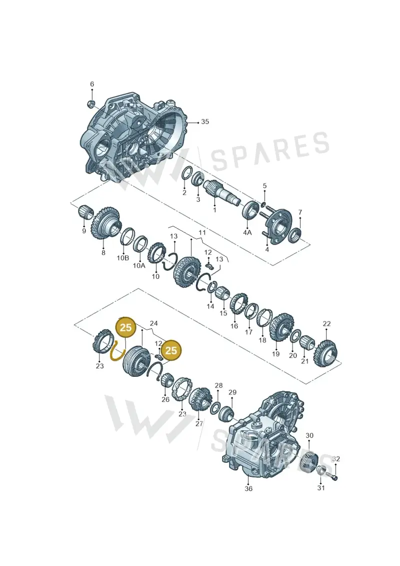 088311311D — Volkswagen Golf (2009-2014) diagram 860311010, position 25
