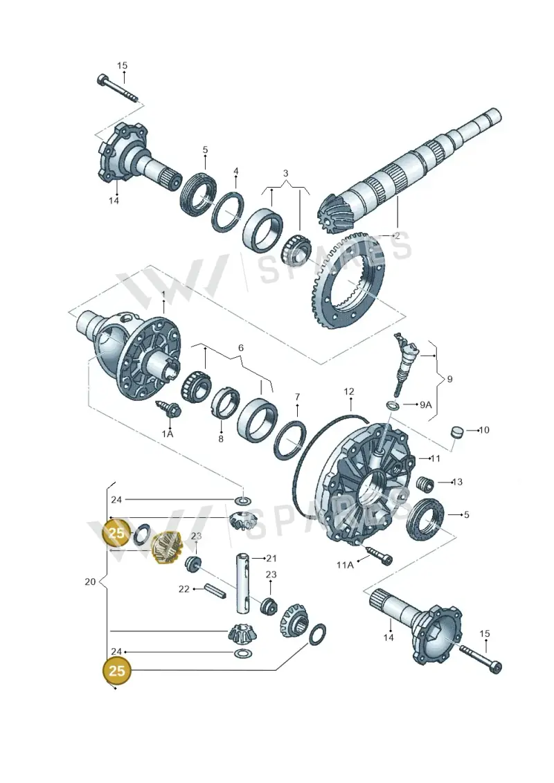 088409249C — Volkswagen Phaeton (lang) (2003-2006) diagram 258409250, position 25