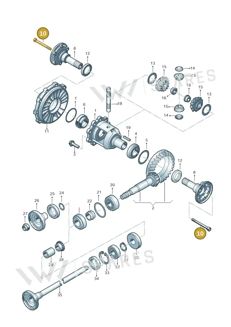 088409359 — Volkswagen Phaeton 4motion (2010-2016) diagram 195525300, position 10