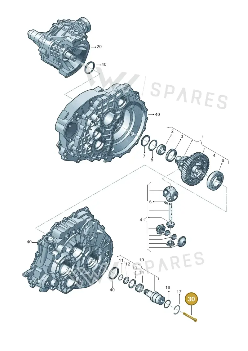 088409359 — Volkswagen Transp. caravelle (2009-2011) diagram 410409170, position 30