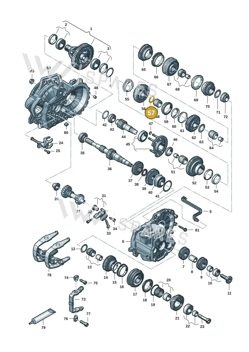 091311321A — Volkswagen Golf 2.0 BlueMotion (2019-2024) diagram 2gk300352, position 57