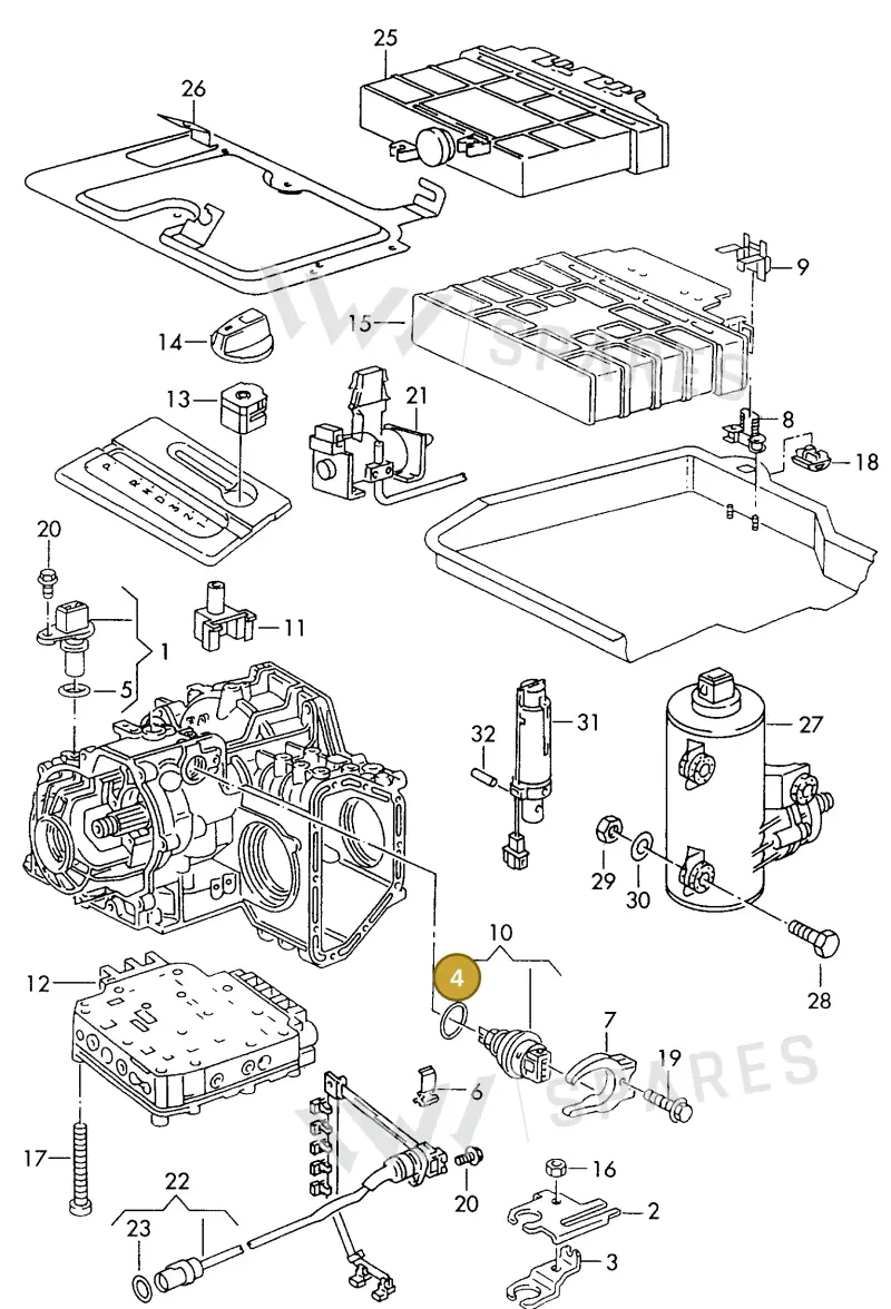 095321529 — Volkswagen POLO CLASSIC           06> (2005-) diagram 121927500, position 4
