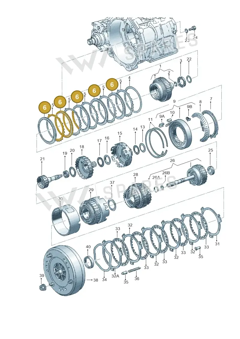 095323231C — Volkswagen Jetta Wagon (2001-2001) diagram 162323500, position 6