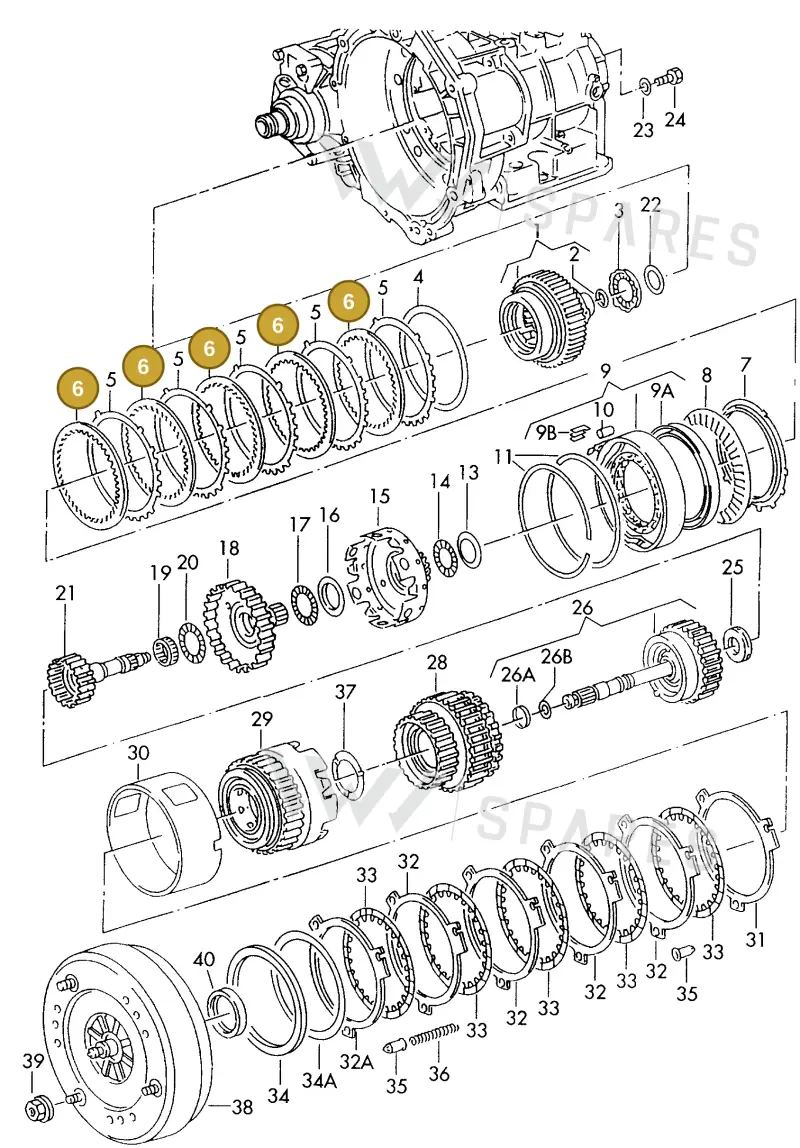 095323231C — Volkswagen POLO CLASSIC/VARIANT (1996-1999) diagram 186323500, position 6