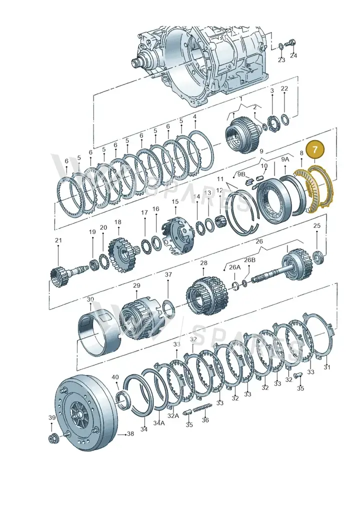 095323297D — Volkswagen New Beetle 06> (2005-) diagram 220323500, position 7