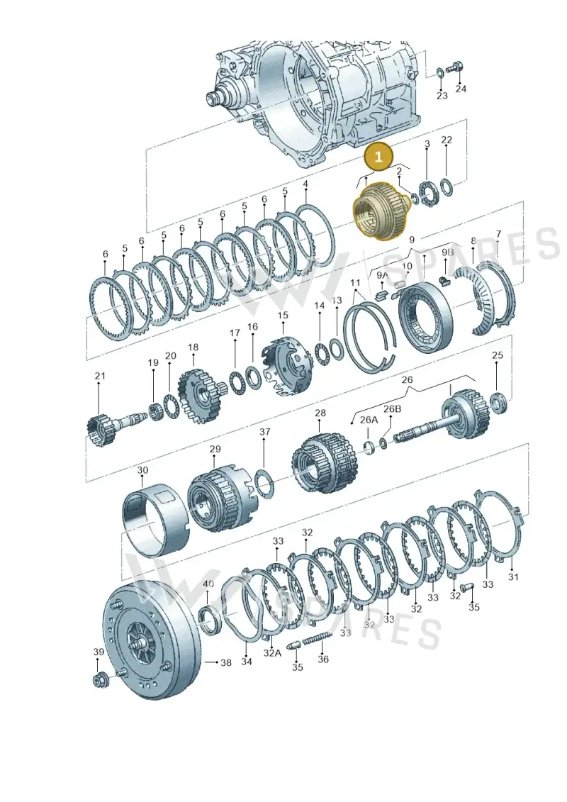095323301Q — Volkswagen Jetta Wagon (2001-2001) diagram 162323500, position 1