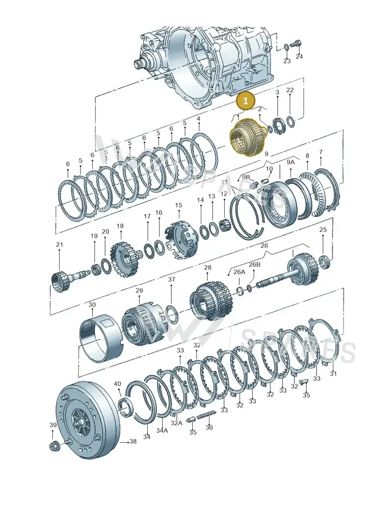 095323301Q — Volkswagen New Beetle 06> (2005-) diagram 220323500, position 1